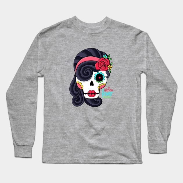 Catrina flower power Long Sleeve T-Shirt by JoanaJuheLaju1